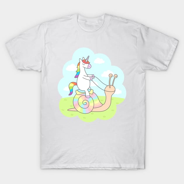 Unicorn Ride T-Shirt by sombrasblancas